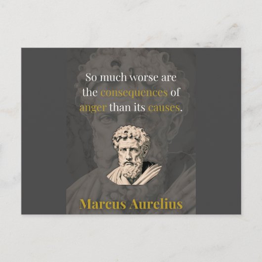 Anger Hurts You Most: Marcus Aurelius on Restraint ポストカード (正面)