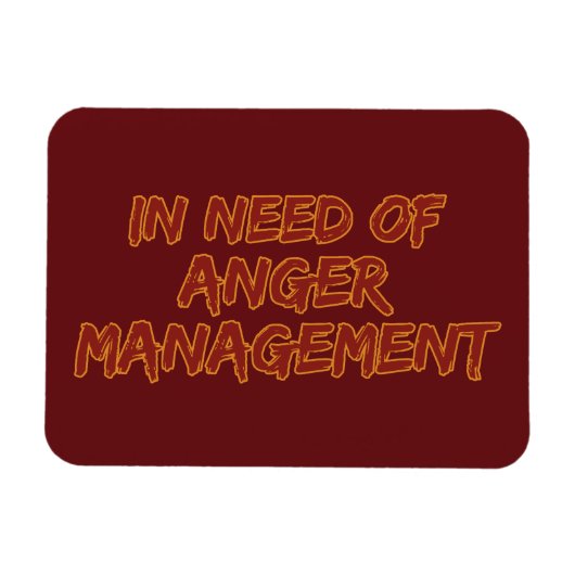 Anger Managementカスタムカラーマグネット マグネット (横)
