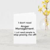 Anger Management  カード (黄色い花)