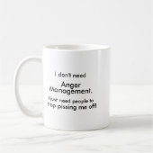 Anger Management  コーヒーマグカップ (左)