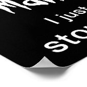 Anger Management Poster - White Text on Black ポスター (角)