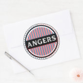Angers City Pride Emblem – French Identity ラウンドシール (封筒)