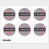 Angers City Pride Emblem – French Identity ラウンドシール (シート)