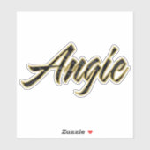 Angie black gold Lettering Aufkleber Sticker シール (シート)