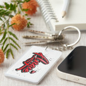 Angie Heart Splash Schlüsselanhänger rechteckig キーホルダー (正面右)