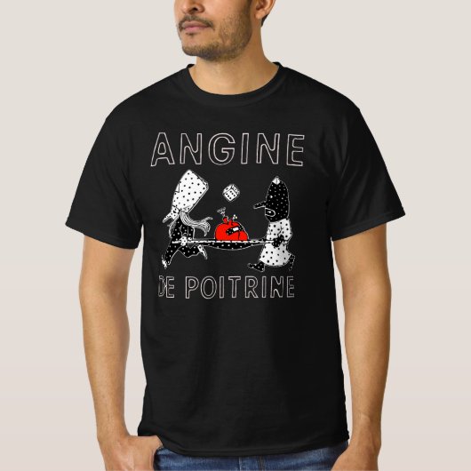 Angine de Poitrine Mantra Rock Band Quebec Canada Tシャツ (正面)