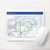 Angkorの寺院の地図のマウスのマット マウスパッド (マウス)