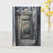 angkorの戸口 カード (黄色い花)