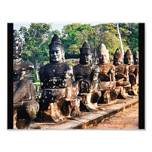 Angkor Thom God Statues  フォトプリント (正面)
