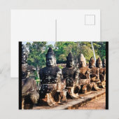 Angkor Thom God Statues  ポストカード (正面/裏面)