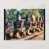 Angkor Thom God Statues  ポストカード (正面)