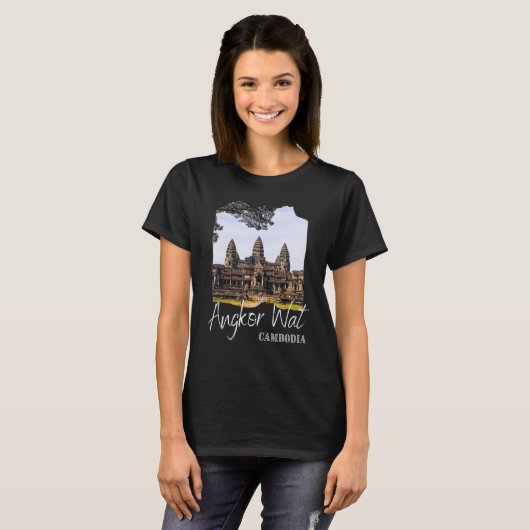 Angkor Wat Khmer Historical Temple Cambodia 1 Tシャツ (正面フル)