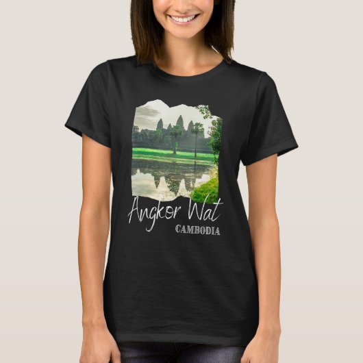 Angkor Wat Khmer Historical Temple Cambodia Tシャツ (正面)