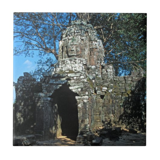 Angkor wat, Ta som temple – カンボジア，アジア タイル (正面)