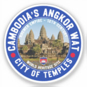 Angkor Wat Temples - Cambodia シール (正面)