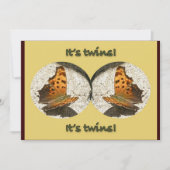 Angle Wing Comma Butterfly It's Twins Announcement 案内状 (正面)