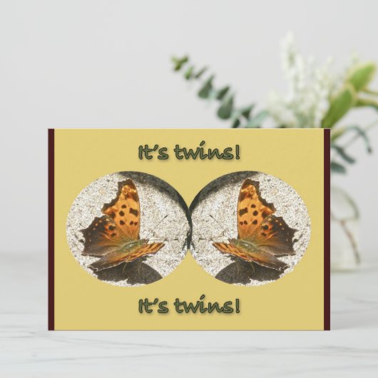 Angle Wing Comma Butterfly It's Twins Announcement 案内状 (スタンド正面)