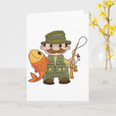 Anglerグリーティングカード カード (黄色い花)