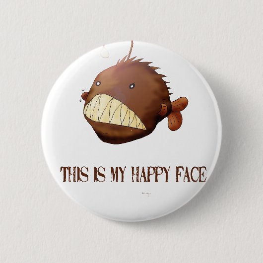 Angler夫人 缶バッジ (正面)