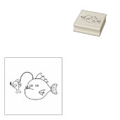 Anglerfishとの自撮り ラバースタンプ (押印)