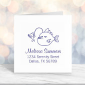 Anglerfishの住所を持つ自撮り セルフインキングスタンプ