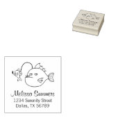 Anglerfishの住所を持つ自撮り ラバースタンプ (押印)