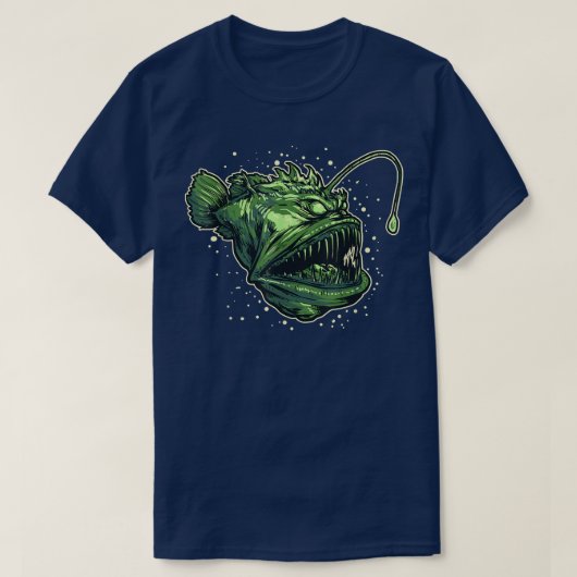 Anglerfish Deep Sea Creature Sea Monster Tシャツ (デザイン正面)