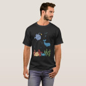 Anglerfish Underwater Kids Whale Tシャツ (正面フル)