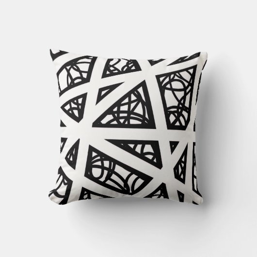 Angles in Black and White クッション (正面)