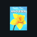 Anglesea Vintage旅行のポスター漫画 キャンバスプリント<br><div class="desc">Anglesea Vintage旅行のポスターアニメ。Anglesea,  Wales,  UK水仙の旅行ポスター。</div>