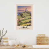 Anglesey AONB Travel Poster ポスター (キッチン)