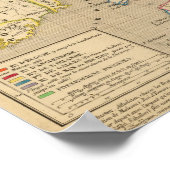 Angleterre, Ecose, Irlande et Man en 1100 ポスター (角)