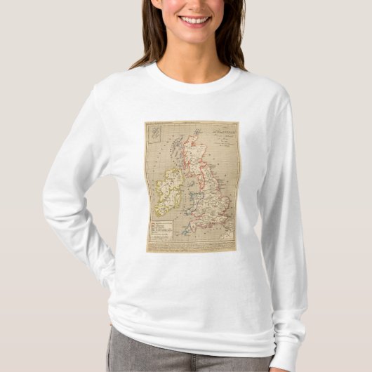 Angleterre、Ecosse、Irlandeと人en 1100年 Tシャツ (正面)