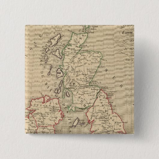 Angleterre、Ecosse、Irlande et Man 1100 a 1280 缶バッジ (正面)