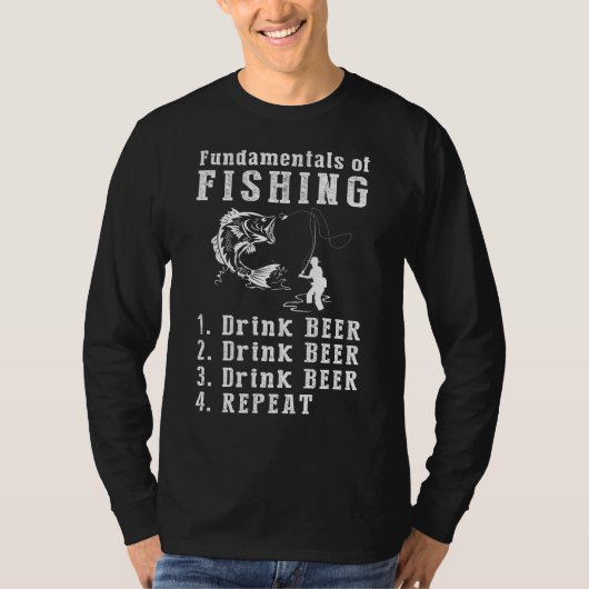 Angling & Ale:笑いティーリング Tシャツ (正面)