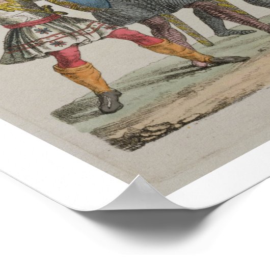 Anglo-Saxon Warriors, plate 14 from 'The History o ポスター (角)