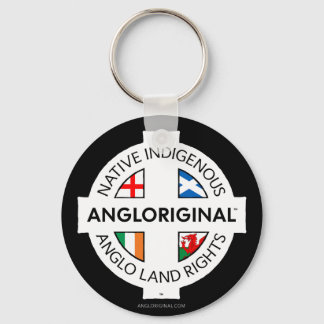 Angloriginal™ 4カ国土地の権利メタルキーチェーン キーホルダー