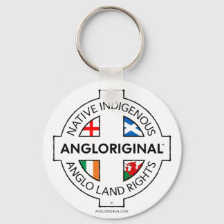 Angloriginal™ 4カ国土地の権利メタルキーホルダー キーホルダー