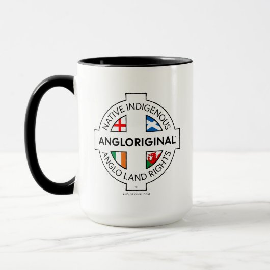 Angloriginal™ 4カ国土地権利コンボマグ 15oz マグカップ (左)