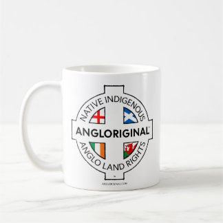 Angloriginal™ 4ネイションズ 土地の権利 ホワイトマグカップ 330ml コーヒーマグカップ