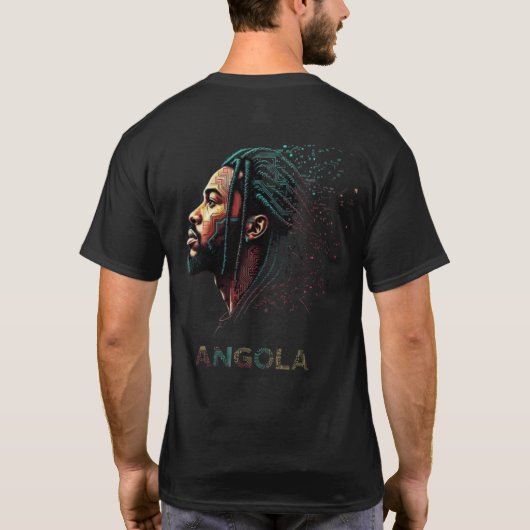 ANGOLA_Afro-Tech_Vision_in_Digital_Circuitry Tシャツ (裏面)