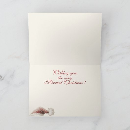 Angora Christmas Goats  カード (内部)