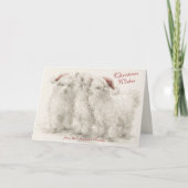 Angora Christmas Goats カード (正面)