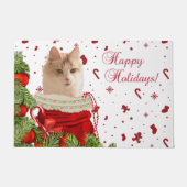 Angora Happy Holidays ドアマット (正面)
