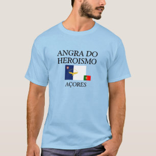 AngraはHeroismoのAçoresによって着色されるワイシャツをします Tシャツ
