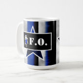 Angry Alien Blue [ SKULLien ] by J.H.T. コーヒーマグカップ (正面左)