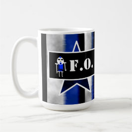 Angry Alien Blue [ SKULLien ] by J.H.T. コーヒーマグカップ