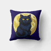 Angry black cat クッション (裏面)