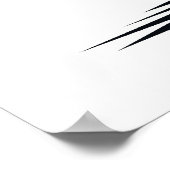 Angry black cat ポスター (角)