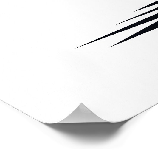 Angry black cat ポスター (角)